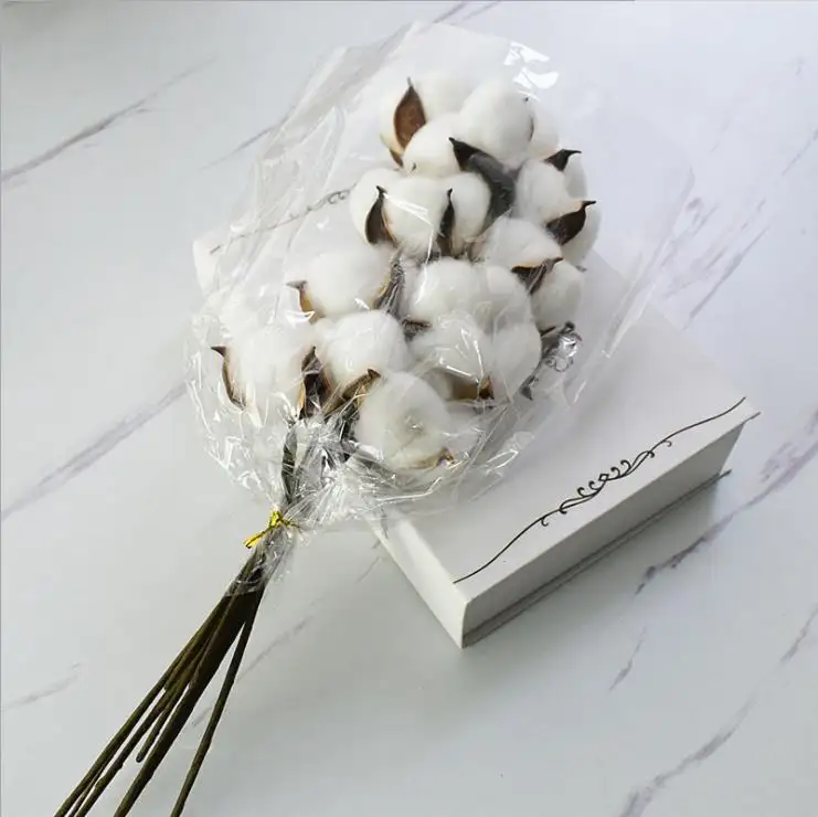 Wholesale Natural Dried Flower Plants Handmade Dried Cotton Flowers For DIY Bouquet Decoration