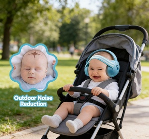 <span class=keywords><strong>Casque</strong></span> anti-<span class=keywords><strong>bruit</strong></span> 2-en-1 <span class=keywords><strong>pour</strong></span> bébé avec serre-tête réglable, idéal <span class=keywords><strong>pour</strong></span> l'extérieur, <span class=keywords><strong>pour</strong></span> nourrissons et tout-petits, <span class=keywords><strong>pour</strong></span> un sommeil apaisant - Product Image 5