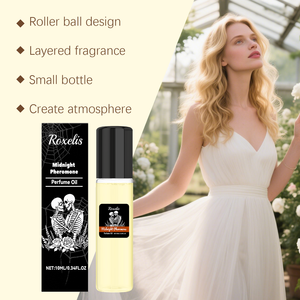 <span class=keywords><strong>Perfume</strong></span> Unisex con Feromonas, Aroma Floral, Frutal y Amaderado, en Roll-On de 10 ml, Larga Duración, Diseño Moderno de Esqueleto en Botella de Vidrio, Portátil - Product Image 4