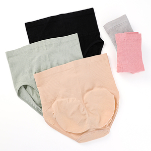 Venta al por mayor bragas de mujer de cintura alta bragas de barriga sin costuras mujeres cómodas bragas de todos los días Sexy de punto de corte alto bragas suaves - Product Image 1