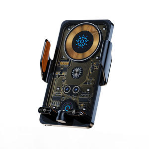 <span class=keywords><strong>Support</strong></span> de téléphone de <span class=keywords><strong>voiture</strong></span> à fixation magnétique F18 avec chargeur sans fil à induction infrarouge 66W, multifonction, compatible BMW <span class=keywords><strong>Audi</strong></span> - Product Image 6