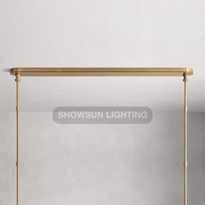 Candelabro de restaurante moderno simple italiano creativo rectangular cocina isla comedor candelabro - Product Image 6