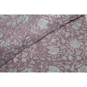 Authentic Handmade Lightweight Block Print Fabric for Clothing <b>Quilt</b> Scarf Dress Curtain & Cover Materials - Product Image 2