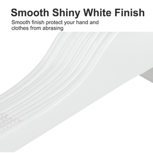 Lindon Móc Màu Vàng Chống Gỉ Dày Chống Trượt Sọc Vai Bằng Gỗ Cho Nữ Móc Treo Quần Áo Màu Trắng - Product Image 2