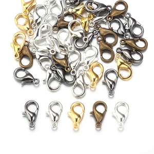 Cierre de Langosta de 12 mm, Aleación de Zinc Plateada, para Fabricación de Collares, Accesorios de Joyería, Forma de Gota, Accesorios DIY - Product Image 4