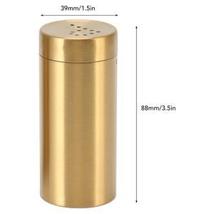 Elegant Stainless Steel <b>Salt</b> and Pepper <b>Shaker</b> Set with Eco-Friendly and Sustainable Design Hand Wash Only - Product Image 3