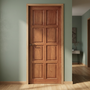 Puerta Batiente de Madera Sólida Posmoderna para Uso Interior en Sala de Estar, Hotel, Villa - Diseño Bien Sellado - Product Image 2