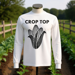 Crop Top Agriculture maraîchère Agriculteur végétarien T-shirt à manches longues - Product Image 3