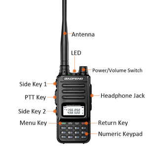 बाओफेंग uv13प्रो 5W वाल्की टैकी ट्रांसीवर Gmrs Uhf पोर्टेबल हैम दो तरह से रेडियो uv13 प्रो संचारक