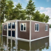 Boîte Boxable Maisons Complètes 2 Chambres Double Étage Préfabriqué Extensible Pliant Pliable Conteneur Maison