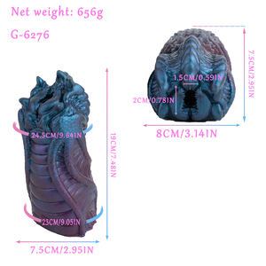 GEEBAリアルなモンスターの爪型男性用オナホールカップ、ドラゴンウィングテクスチャデザインのシリコン製男性用オナホール、ポケットプッシーストローカー、大人向け - Product Image 2