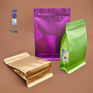 Factory Custom Matte <b>Zip</b> Bag Stand up <b>Pouch</b> Nut Bottom <b>Pouch</b> With Window 1kg 2.5kg 3kg 5kg Food Packaging Bag - Product Image 1