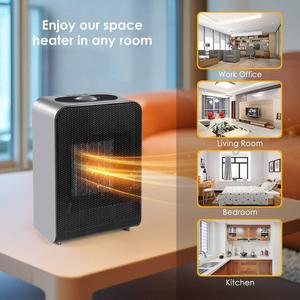 Mini <b>Ceramic</b> PTC Space <b>Heater</b> 1500W 20M Electric Heating Portable For Office Bedroom Living Room Kitchen - Product Image 1