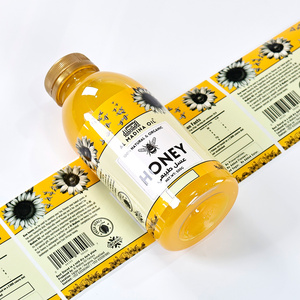 Factory-Direct Custom Beverage Label <b>Stickers</b> & Custom Label <b>Sticker</b> | Juice Water Bottle Labels for Drinks Packaging - Product Image 1