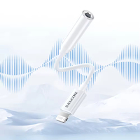 SAMZHE Adaptateur audio durable pour connecteur L 3,5 mm certifié MFi avec câble de contrôle pour iPhone/iPad et téléphone portable