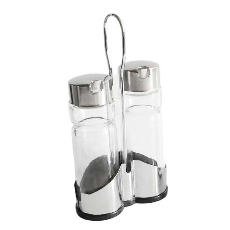 Ronde Kruid Jar & Fles Rack En Pp Deksel Glas Kruidkruik Voor Keuken