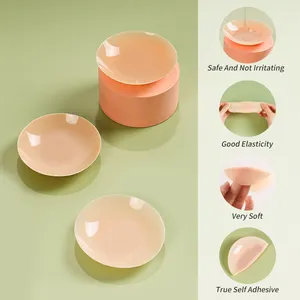 Xinke Medical Grade Material Breast Cover Up Sheer Super Sticky No Glue Adhesive Silicone Nipple Cover