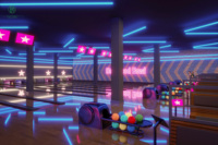 Comptoir de bar personnalisé tout-en-un de style néon pour centre de divertissement commercial, salle de bowling, centre de jeux, restaurant