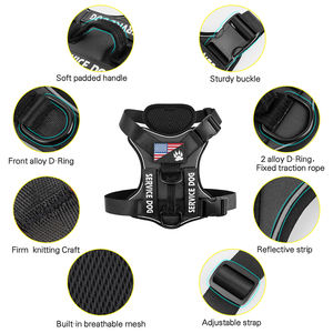 <span class=keywords><strong>2026</strong></span>年卸売反射型犬用ベストハーネス、5枚のパッチ付き、サービスドッグハーネス、快適な動物用ハーネス（犬用） - Product Image 3