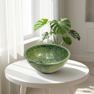Bol en résine fait main à prix de gros, motif tourbillon unique, écologique, durable, de qualité alimentaire, pour salades et événements de mariage - Product Image 1