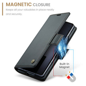 Haute qualité pour CaseMe étui portefeuille en cuir à rabat lisse magnétique pour Samsung pour Galaxy Z Fold 6 7 5 téléphones mobiles - Product Image 4