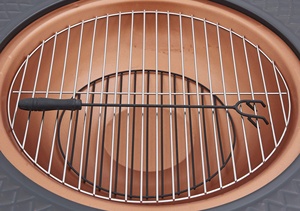 Fogón de 32 pulgadas para exteriores, bol grande para quemar leña, con pantalla de chispa, para cocinar, póker, barbacoa, Grill - Product Image 2