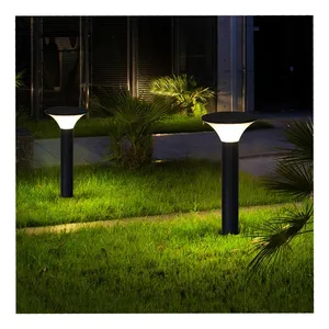 Outdoor lawn light solar garden light villa garden light circular inserted lawn lamp outdoor view lamp