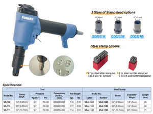 Outil de poinçonnage pneumatique professionnel SUMAKE NS-113 de haute qualité, cloueur pneumatique à échappement arrière, garantie 1 an, OEM personnalisé - Product Image 2