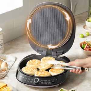 Bear Electric <b>Griddle</b> DBC-P15R5 Double-Sided Heating Non-Stick Coating For Crepes And <b>Pancakes</b> - Product Image 2