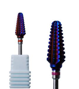 Tornado Tím Carbide Thêm Thô Xc Nail Khoan Bit 3/32 \ "Sharp Phay Cutter Làm Móng Tay Quay Burr Khoan Nail Nguồn Cung Cấp - Product Image 1