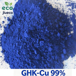 Poudre de peptide de cuivre GHK-Cu Jiueco 99% - Matière première cosmétique bleue de haute qualité - Poudre de GHK-CU - Peptide de cuivre bleu de qualité cosmétique - Product Image 1