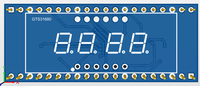 Module d'affichage LED 4 chiffres rouge 74HC595, carte pilote d'interface série 7 segments pour projets de robotique, horloge numérique Pico Arduino