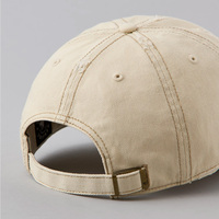 Gorra de Béisbol de 6 Paneles de Sarga de Algodón de Lujo con Logotipo Personalizado OEM y ODM, con Bordado Aplicado