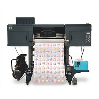 Impresora de Etiquetas Estereoscópicas UV 3D con Doble Laminación de Película A&B, 3 Cabezales I3200 para Impresión en Relieve de Adhesivos Bordados