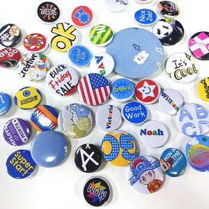 Halbautomat ische Knopf abzeichen maschine Pneumatische Knopf macher maschine Runde Stift knopf herstellungs presse - Product Image 6