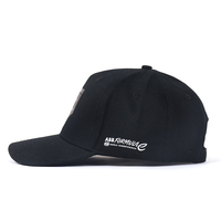 Gorras para Hombre de 5 Paneles, Gorra Deportiva Negra, Gorra de Béisbol Estilo Urbano con Letras de Moda Bordadas, Logotipo con Letras Bordadas