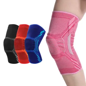 Groothandel Basketbal Kniebrace Orthopedisch Volleybal Kneepad Compressie Kniebeschermers Brace Siliconen Kussen Knie Ondersteuning Pad