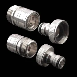 brass water connectors coupling pipe coupling quick Stainless Steel fittings 3/4 faucet garden hose coupler