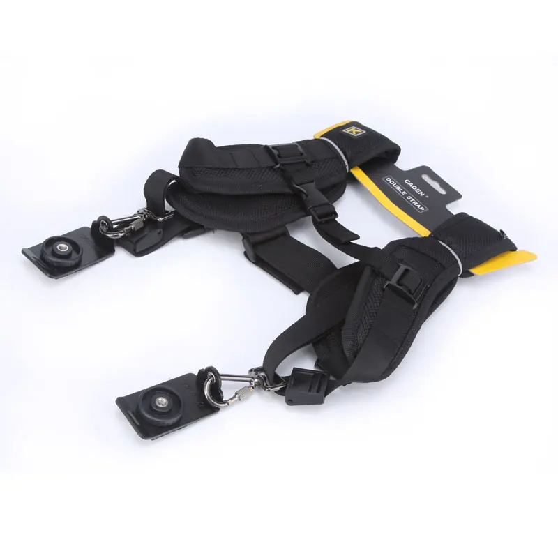 Alta Qualidade New Black Professional Rapid Camera Double Shoulder Sling Belt Strap Para SLR DSLR Para Câmera