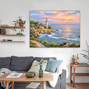 Peinture Diamant 5D DIY Paysages Naturels Luxe Moderne <span class=keywords><strong>Paysage</strong></span> Marin Imprimé Kit d'Art avec Diamants Ronds - Product Image 2