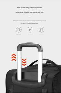 Özel Logolu Seyahat Çok Amaçlı Uzun Mesafe Katlanabilir Büyük Kapasiteli Kabin Boy Valiz Tekerlekli Çanta - Product Image 3
