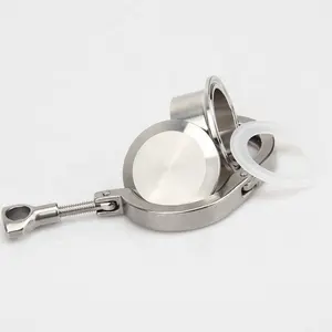 Tri Clamp sanitario in acciaio inossidabile 3A ghiera cieca fine tri clover ghiera