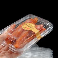 Boîte en plastique de qualité alimentaire de supermarché pour patates douces cuites à la vapeur Raisins secs Tomates cerises Sushi Sandwich Blister transparent