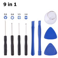 Outils de réparation de téléphone portable 8 en 1 Jeu de tournevis d'ouverture pour iPhone iPad Ordinateur portable Démonter Kit d'outils à main Outil d'ouverture