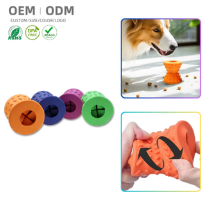 Özel Tasarım Çevre Dostu HuaLin Köpek Kedi Oyuncak Topu İnteraktif Yavaş Besleyici Kauçuk İç/Dış Mekan Kullanımı İçin - Product Image 1