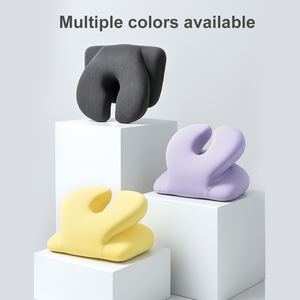 משרד מודרני nap כרית מוצק דפוס צמח הפנים למטה שולחן עבודה כרית שינה במפעל סיטונאי זיכרון ראש - Product Image 6