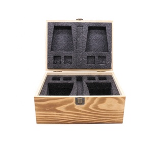 Caja de embalaje de madera para hombre, juego de regalo, vasos de whisky de madera rectangulares y caja de piedra para padrino, cumpleaños, <span class=keywords><strong>novio</strong></span> o padre - Product Image 4