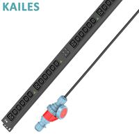 KAILES (KLS) Série K33 – Bloc multiprise industriel 32A avec 36 prises AC triphasées universelles C13/C19 – Surveillance intégrée – Montage vertical