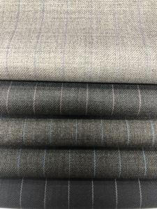 ลายผ้าขนสัตว์สูทผ้าในสต็อกปกติสำหรับ100% เมอริโน Worsted ผ้าขนสัตว์ผู้ชายชุดผ้าในประเทศจีนโรงงาน - Product Image 3
