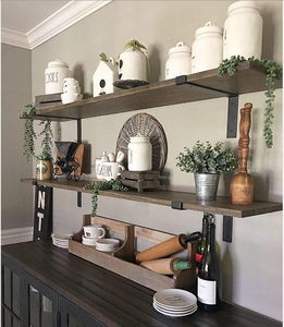 Staffa <span class=keywords><strong>per</strong></span> ripiano vintage resistente <span class=keywords><strong>a</strong></span> goccia addensata da 6x9,25 pollici appesa <span class=keywords><strong>a</strong></span> parete galleggiante in oro staffa <span class=keywords><strong>per</strong></span> ripiano - Product Image 2